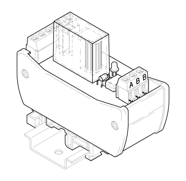 relé cívka 24V~, 1 kanál 2P, 250V~ / 5A, typ RF1-24-32