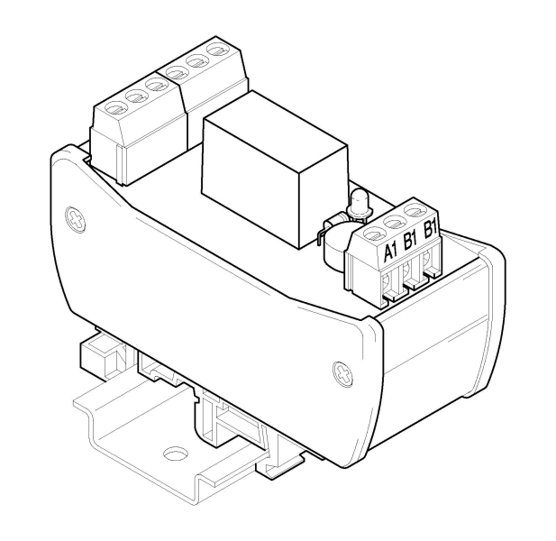 relé cívka 24V~, 1 kanál 2P, 120V~ / 0.5A, typ RF1-24-36