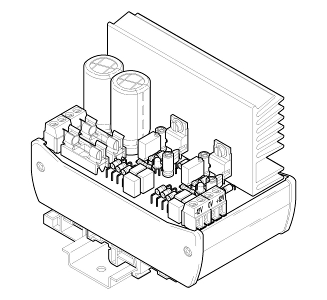 usměrňovač a stabilizátor ±15V / 0.7A, typ Y2-15-15-N
